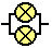 electrical circuit symbol for two bulbs wired in parallel
