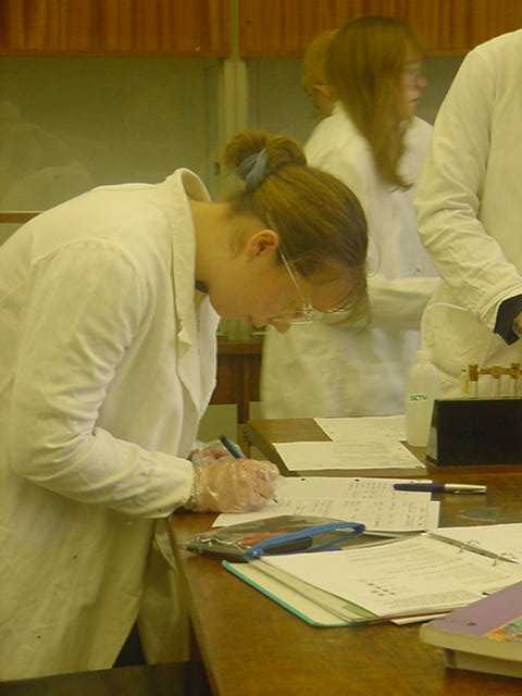 Year 12 AS Advanced Level Salters Chemistry Students at Whitby Community College Year 12 January 2002