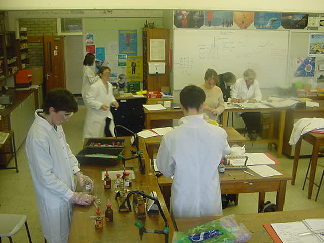 Year 12 AS Advanced Level Salters Chemistry Students at Whitby Community College Year 12 January 2002