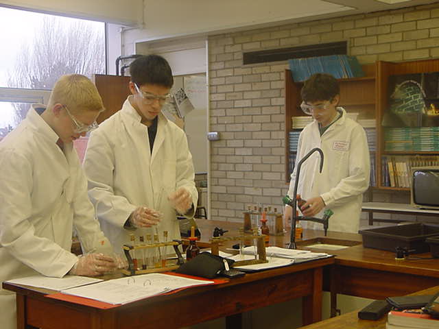 Year 12 AS Advanced Level Salters Chemistry Students at Whitby Community College Year 12 January 2002