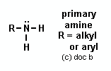 structural formula primary aliphatic aromatic amine molecular structure
