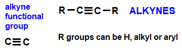 diagram structure of alkyne functional group general structural formula advanced level organic chemistry