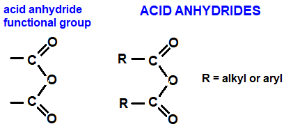 diagram structure of acyl acid anhydride functional group general structural formula advanced level organic chemistry