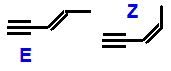 structural skeletal formula of E/Z isomers of pent-3-en-1-yne (E)-pent-3-en-1-yne, (Z)-pent-3-en-1-yne, (3Z)-pent-3-en-1-yne or (E)-3-penten-1-yne, (Z)-3-penten-1-yne isomer of molecular formula C5H6