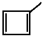 structural skeletal formula of 1-methylcyclobuta-1,3-diene methylcyclobuta-1,3-diene 1-methylcyclobutadiene isomer of molecular formula C5H6