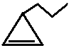 2-propylcyclopropene skeletal formula isomer of C6H10