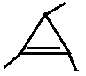 1,2,3-ttrimethylcyclopropene, 1,2,3-trimethycycloprop-1-ene skeletal formula isomer of C6H10