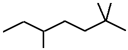 2,2,5-trimethylheptane skeletal formula constitutional structural isomer of molecular formula C10H22 � Dr Phil Brown's chemistry