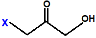 structural skeletal formula 1-fluoro-3-hydroxypropan-2-one, 1-chloro-3-hydroxypropan-2-one, 1-bromo-3-hydroxypropan-2-one, 1-iodo-3-hydroxypropan-2-one