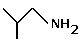 skeletal formula of 2-methylpropananie, 2-methylpropylamine