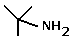 skeletal formula of 2-methyl-2-prpanamine, 2-methyl-2-aminopropanamine, 2-amino-2-methylpropanamine