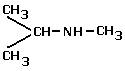 abbreviated structural formula of N-isopropylmethylamine, N-isopropyl-N-methylamine
