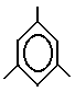 1,3,5-trimethylbenzene skeletal formula isomer of C9H12