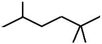 2,2,5-trimethylhexane skeletal formula structural constitutional formula isomer of molecular formula C9H20