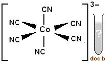 anionic octahedral complex hexacyanocobaltate(III) ion [Co(CN)6]3-