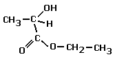 structural formula of ethyl 2-hydroxypropanoate ethyl ester of lactic acid cows' milk doc brown's advanced A level organic chemistry revision notes