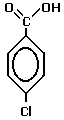 4-chlorobenzoic acid structural formula
