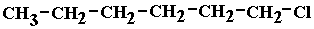 structural formula of 1-chlorohexane