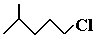 skeletal formula of 1-chloro-4-methylpentane