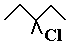 skeletal formula of 3-chloro-3-methylpentane