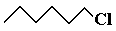 skeletal formula of 1-chlorohexane
