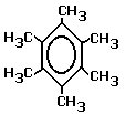 skeletal formula hexamethylbenzene molecular structure structural formula C6(CH3)6 advanced level organic chemistry doc brown