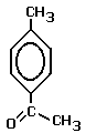 structural formula 1-(4-methylphenyl)ethanone 4-methylacetophenone molecular structure of molecule