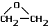 structural formula of oxirane, epoxyethane, 1,2-epoxyethane, ethylene oxide