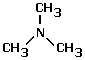 N,N-dimethylmethylamine, trimethylamine abbreviated condensed structural formula